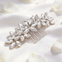 handmade Minimalist Rhinestone Bridal Hair Comb