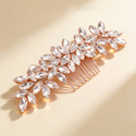 handmade Minimalist Rhinestone Bridal Hair Comb