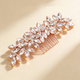 handmade Minimalist Rhinestone Bridal Hair Comb