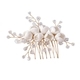 handmade Light Luxury Bridal Hair Comb Soft Clay Flower