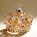 style 1 shiny Alloy Bridal Tiara Crown Headpiece
