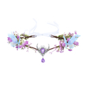 pink-purple wreath artificial Flower Forehead Ornament Ethnic Style Headband