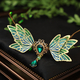 forest-Style Green Wreath Headband With Long Tassels