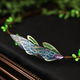 forest-Style Green Wreath Headband With Long Tassels