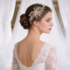 gold Faux Pearl Bridal Hair Comb Wedding Updo Insert