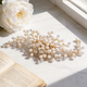 gold Faux Pearl Bridal Hair Comb Wedding Updo Insert