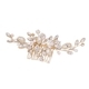 gold handmade Pearl Bridal Hair Comb Alloy Headpiece