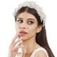 heavy-Duty Pearl Woven Bridal Headband