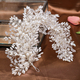 heavy-Duty Pearl Woven Bridal Headband