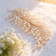 gold handmade Gold Pearl Bridal Hair Comb Vintage Wedding Headpiece