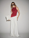 elegant Minimalist Sleeveless Metal Ring Solid Color Women's Top