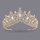 retro Baroque Rhinestone Crown For Bridal Photo Shoots