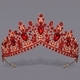 retro Baroque Rhinestone Crown For Bridal Photo Shoots