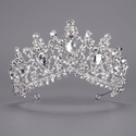 retro Baroque Rhinestone Crown For Bridal Photo Shoots