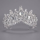 retro Baroque Rhinestone Crown For Bridal Photo Shoots
