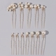 minimalist U-Shaped Pearl Hairpin Set For Bridal Updo