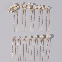 Pearl Gold Hairpin Set Hs-J7354g