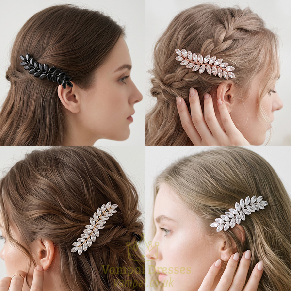retro Light Luxury Zircon Hair Clip For Women