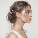 rhinestone Alloy Bridal Earrings For Wedding Party