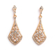 rhinestone Alloy Bridal Earrings For Wedding Party