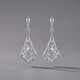 rhinestone Alloy Bridal Earrings For Wedding Party