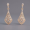 rhinestone Alloy Bridal Earrings For Wedding Party