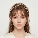 korean Style Rhinestone Letter Versatile Headband