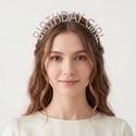 korean Style Rhinestone Letter Versatile Headband