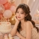 korean Style Rhinestone Letter Versatile Headband