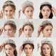 rhinestone Pearl Crown Headpiece For Wedding And Birthday