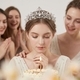 rhinestone Pearl Crown Headpiece For Wedding And Birthday