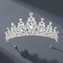 rhinestone Pearl Crown Headpiece For Wedding And Birthday