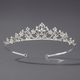 rhinestone Pearl Crown Headpiece For Wedding And Birthday