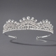 rhinestone Pearl Crown Headpiece For Wedding And Birthday