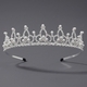 rhinestone Pearl Crown Headpiece For Wedding And Birthday