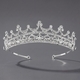 rhinestone Pearl Crown Headpiece For Wedding And Birthday