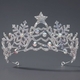 rhinestone Pearl Crown Headpiece For Wedding And Birthday