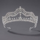 rhinestone Pearl Crown Headpiece For Wedding And Birthday