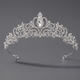 rhinestone Pearl Crown Headpiece For Wedding And Birthday