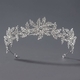 rhinestone Pearl Crown Headpiece For Wedding And Birthday