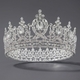 rhinestone Pearl Crown Headpiece For Wedding And Birthday