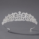rhinestone Pearl Crown Headpiece For Wedding And Birthday