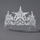 rhinestone Pearl Crown Headpiece For Wedding And Birthday
