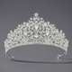 rhinestone Pearl Crown Headpiece For Wedding And Birthday