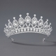 rhinestone Pearl Crown Headpiece For Wedding And Birthday