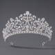 rhinestone Pearl Crown Headpiece For Wedding And Birthday