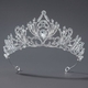 rhinestone Pearl Crown Headpiece For Wedding And Birthday
