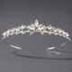 rhinestone Pearl Crown Headpiece For Wedding And Birthday