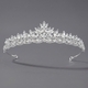 rhinestone Pearl Crown Headpiece For Wedding And Birthday