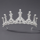 rhinestone Pearl Crown Headpiece For Wedding And Birthday